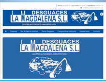Tablet Screenshot of desguaceslamagdalena.com